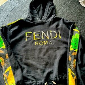 Authentic Fendi Gently Used Cropped Sweatshirt XS